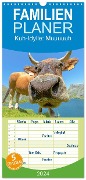Familienplaner 2024 - Kuh-Idylle: Muuuuuh mit 5 Spalten (Wandkalender, 21 x 45 cm) CALVENDO - Calvendo Calvendo