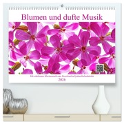 Cover-Bild zum Titel 'Blumen und dufte Musik (hochwertiger Premium Wandkalender 2026 DIN A2 quer), Kunstdruck in Hochglanz' von 'Klaus Eppele Ulrich Schwaderer'