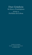 Cover-Bild zum Titel 'An Seneca. Postskriptum' von 'Durs Grünbein, Seneca'