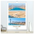 Suezkanal - Urlaubsplaner (hochwertiger Premium Wandkalender 2024 DIN A2 hoch), Kunstdruck in Hochglanz - Nina Schwarze