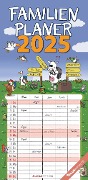 Familienplaner Happy 2025 - Familien-Timer 22x45 cm - mit Ferienterminen - 5 Spalten - Wand-Planer - mit vielen Zusatzinformationen - Alpha Edition - 
