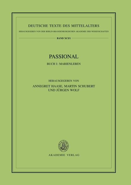 Passional, Buch I, Marienleben - 