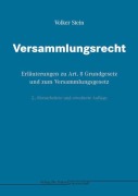 Cover-Bild zum Titel 'Versammlungsrecht' von 'Volker Stein'