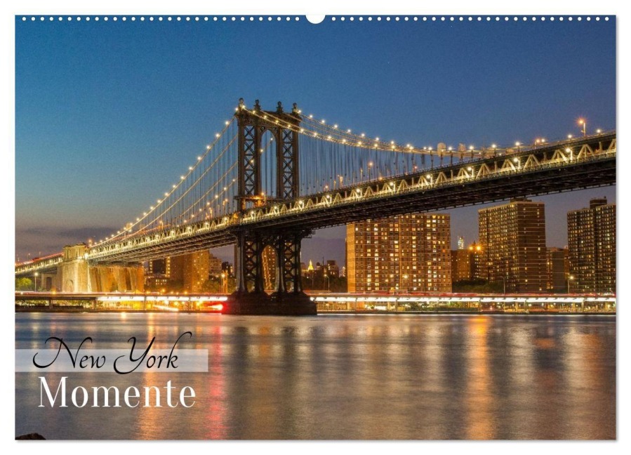 New York - Momente (Wandkalender 2027 DIN A2 quer), CALVENDO Monatskalender - Pixs:Sell
