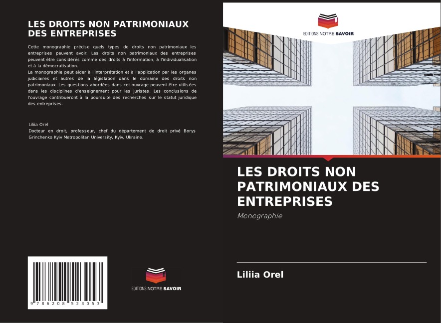 LES DROITS NON PATRIMONIAUX DES ENTREPRISES - Liliia Orel