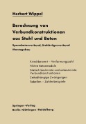 Cover-Bild zum Titel 'Berechnung von Verbundkonstruktionen aus Stahl und Beton' von 'H. Wippel'
