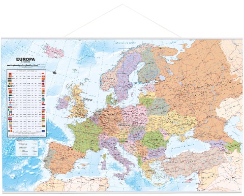 Politische Europakarte als Poster, ca. 90x61cm, deutsch - 