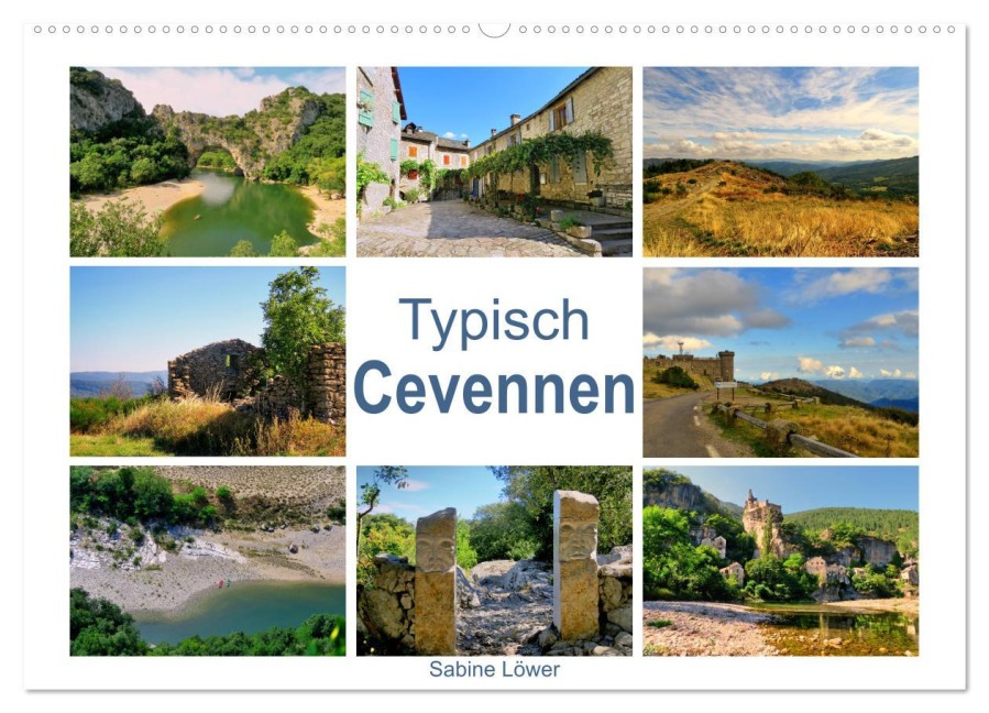 Typisch Cevennen (Wandkalender 2025 DIN A2 quer), CALVENDO Monatskalender - Sabine Löwer
