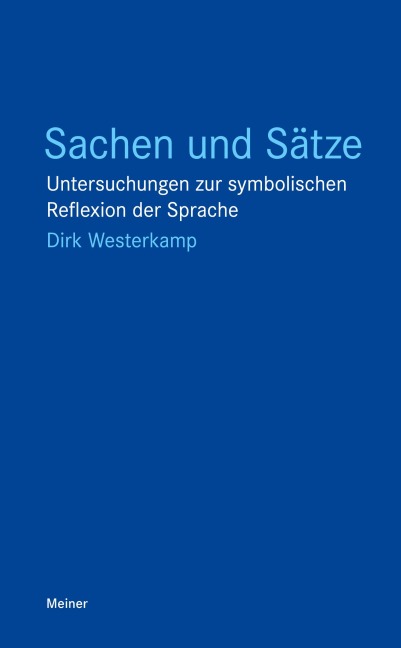 Sachen und Sätze - Dirk Westerkamp