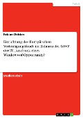 Cover-Bild zum Titel 'Einrichtung des Europäischen Verteidigungsfonds im Rahmen der GSVP der EU. Ausdruck eines Windows-of-Opportunity?' von 'Fabian Döbber'