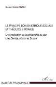 Cover-Bild zum Titel 'Le principe don en éthique sociale et théologie morale' von 'Boukari Aristide Gnada'