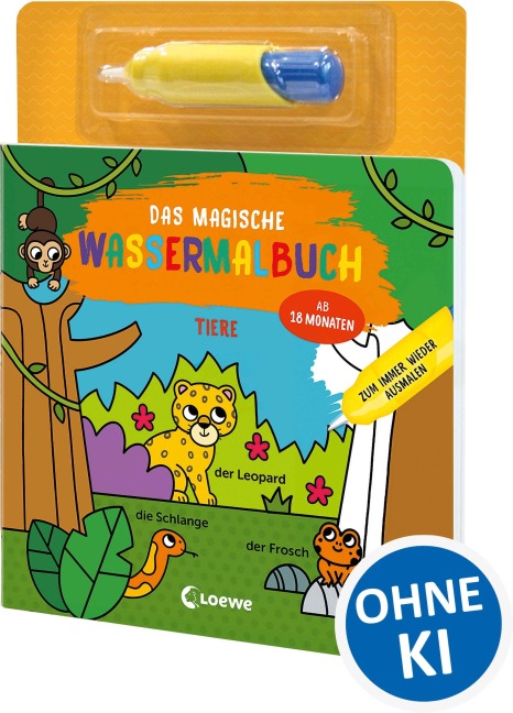 Das magische Wassermalbuch - Tiere - 