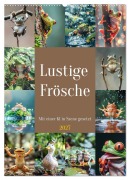 Cover-Bild zum Titel 'Lustige Frösche (Wandkalender 2027 DIN A2 hoch), CALVENDO Monatskalender' von 'Steffen Gierok-Latniak'