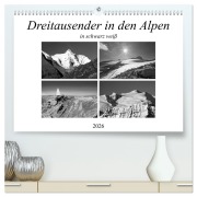 Dreitausender in den Alpen (hochwertiger Premium Wandkalender 2026 DIN A2 quer), Kunstdruck in Hochglanz - Christa Kramer