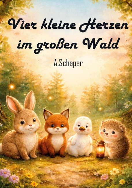 Vier kleine Herzen im großen Wald - Angie Schaper