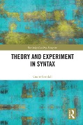 Cover-Bild zum Titel 'Theory and Experiment in Syntax' von 'Grant Goodall'