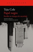 Cover-Bild zum Titel 'Papel Negro' von 'Teju Cole'