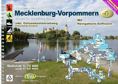 TourenAtlas Wasserwandern / TA6 Mecklenburg-Vorpommern - Erhard Jübermann
