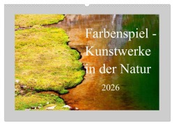 Cover-Bild zum Titel 'Farbenspiel - Kunstwerke in der Natur 2026 (Wandkalender 2026 DIN A2 quer), CALVENDO Monatskalender' von 'Christa Kramer'