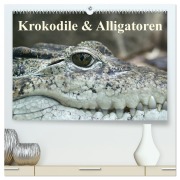 Cover-Bild zum Titel 'Krokodile & Alligatoren (hochwertiger Premium Wandkalender 2026 DIN A2 quer), Kunstdruck in Hochglanz' von 'Elisabeth Stanzer'