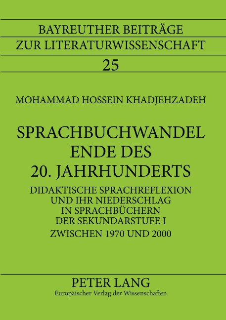 Sprachbuchwandel Ende des 20. Jahrhunderts - Mohammad Hossein Khadjehzadeh