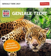Cover-Bild zum Titel 'WAS IST WAS Geniale Tiere Postkartenkalender 2027 - Kalender mit 53 Sammelkarten' von ''