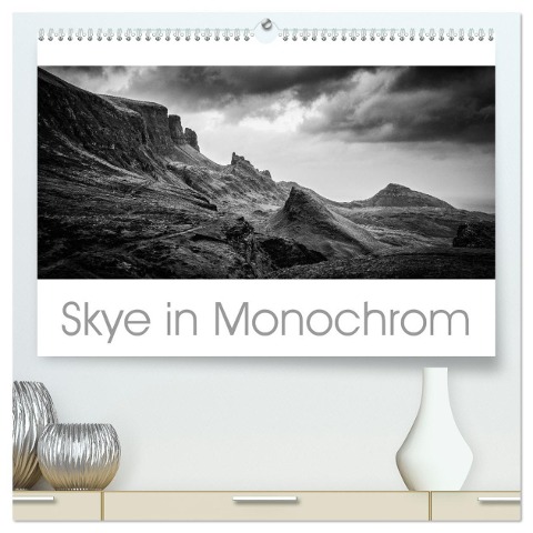 Skye in Monochrom (hochwertiger Premium Wandkalender 2025 DIN A2 quer), Kunstdruck in Hochglanz - Michiel Mulder Corsa Media