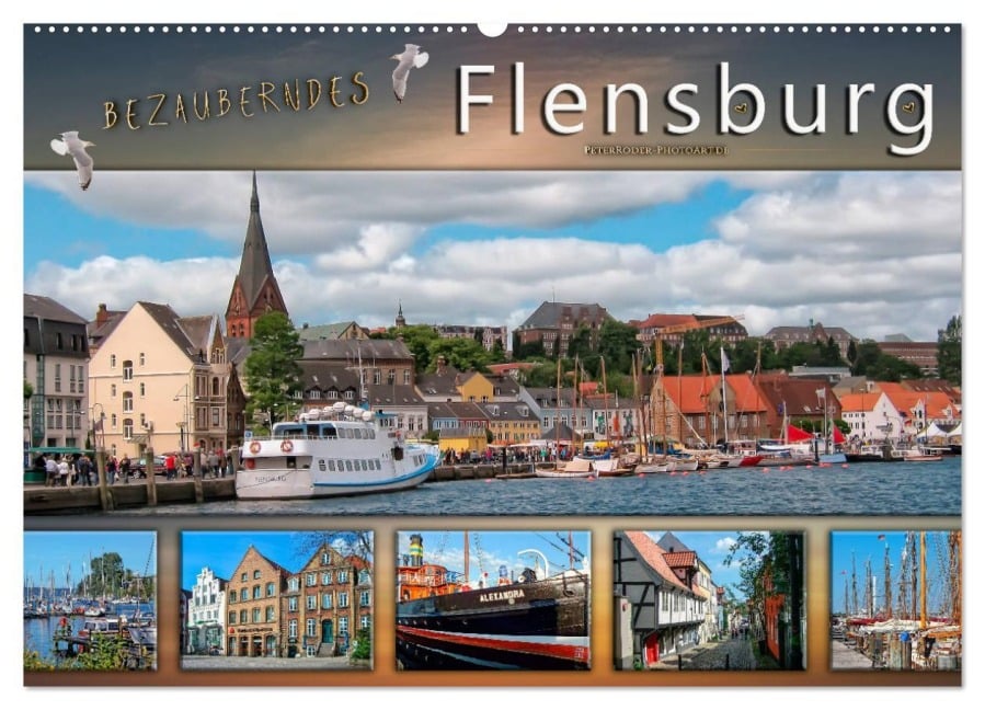 Bezauberndes Flensburg (Wandkalender 2026 DIN A2 quer), CALVENDO Monatskalender - Peter Roder