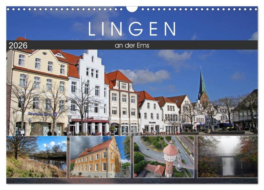 LINGEN an der Ems (Wandkalender 2026 DIN A3 quer), CALVENDO Monatskalender - SchnelleWelten SchnelleWelten