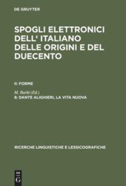 Dante Alighieri, la vita nuova - 