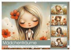 Cover-Bild zum Titel 'Mädchenträume. Süße Momente auf blühenden Wiesen (Wandkalender 2026 DIN A2 quer), CALVENDO Monatskalender' von 'Rose Hurley'