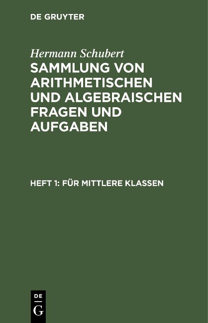 Für mittlere Klassen - Hermann Schubert