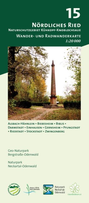 Nördliches Ried - Naturschutzgebiet Kühkopf-Knoblochsaue 1:20.000 - 