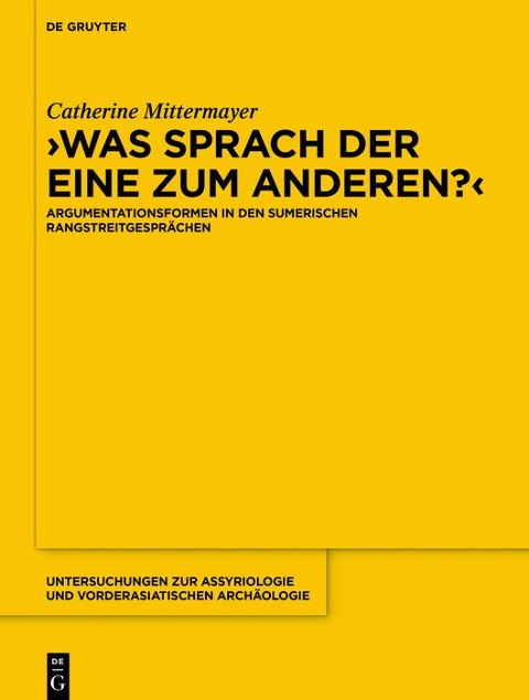 Was sprach der eine zum anderen? - Catherine Mittermayer