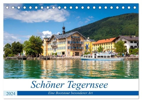Schöner Tegernsee (Tischkalender 2024 DIN A5 quer), CALVENDO Monatskalender - Manuela Falke