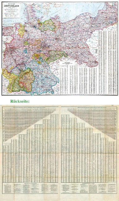 General-Karte Deutsches Reich - Deutschland, 1910 - 
