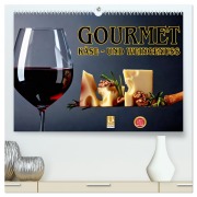 Cover-Bild zum Titel 'Gourmet Käse - und Weingenuss (hochwertiger Premium Wandkalender 2026 DIN A2 quer), Kunstdruck in Hochglanz' von 'Susan Michel'
