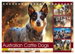 Cover-Bild zum Titel 'Australian Cattle Dogs. Echte Cowboys und Helden der Farm (Tischkalender 2026 DIN A5 quer), CALVENDO Monatskalender' von 'Rose Hurley'