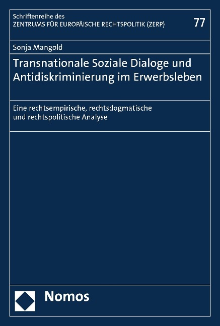 Transnationale Soziale Dialoge und Antidiskriminierung im Erwerbsleben - Sonja Mangold