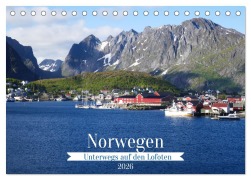Cover-Bild zum Titel 'Norwegen - Unterwegs auf den Lofoten (Tischkalender 2026 DIN A5 quer), CALVENDO Monatskalender' von 'Peggy Daum'