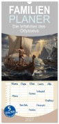 Cover-Bild zum Titel 'Familienplaner 2027 - Die Irrfahrten des Odysseus mit 5 Spalten (Wandkalender, 21 x 45 cm) CALVENDO' von 'Claudia Klemann'