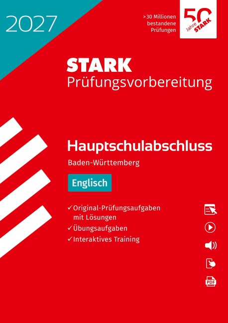 STARK Englisch - Hauptschulabschluss 2027 BW - Prüfungsvorbereitung inkl. Lösungen - 