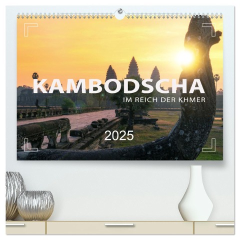 KAMBODSCHA - Im Reich der Khmer (hochwertiger Premium Wandkalender 2025 DIN A2 quer), Kunstdruck in Hochglanz - Mario Weigt