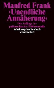 Cover-Bild zum Titel '' Unendliche Annäherung'' von 'Manfred Frank'