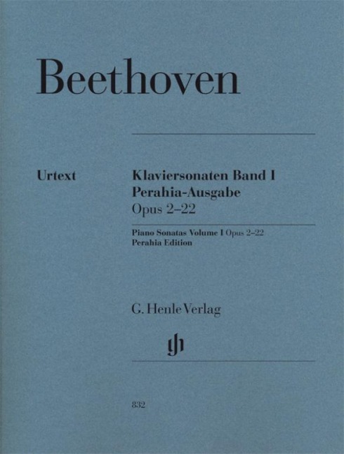 Ludwig van Beethoven - Klaviersonaten, Band I, op. 2-22, Perahia-Ausgabe - Ludwig van Beethoven