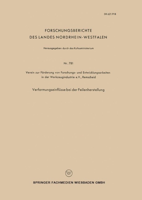 Verformungseinflüsse bei der Feilenherstellung - Kenneth A. Loparo