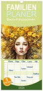 Cover-Bild zum Titel 'Familienplaner 2026 - Baum-Prinzessinnen mit 5 Spalten (Wandkalender, 21 x 45 cm) CALVENDO' von 'Dusanka Djeric'