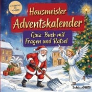 Cover-Bild zum Titel 'Hausmeister-Adventskalender: Quiz-Buch mit Fragen und Rätsel' von 'Schlauvento Interactive'