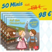 Cover-Bild zum Titel 'Auf dem Oktoberfest mit Emma und Paul. Mini-Bilderbuch. Paket mit 50 Exemplaren zum Vorteilspreis' von 'Simone Klement, Eva-Maria Maywald'