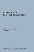 Cover-Bild zum Titel 'Blätter für Technikgeschichte' von 'Rolf Niederhuemer'